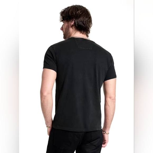 John Varvatos Short Sleeve T-shirt Charcoal - Picture 6 of 7